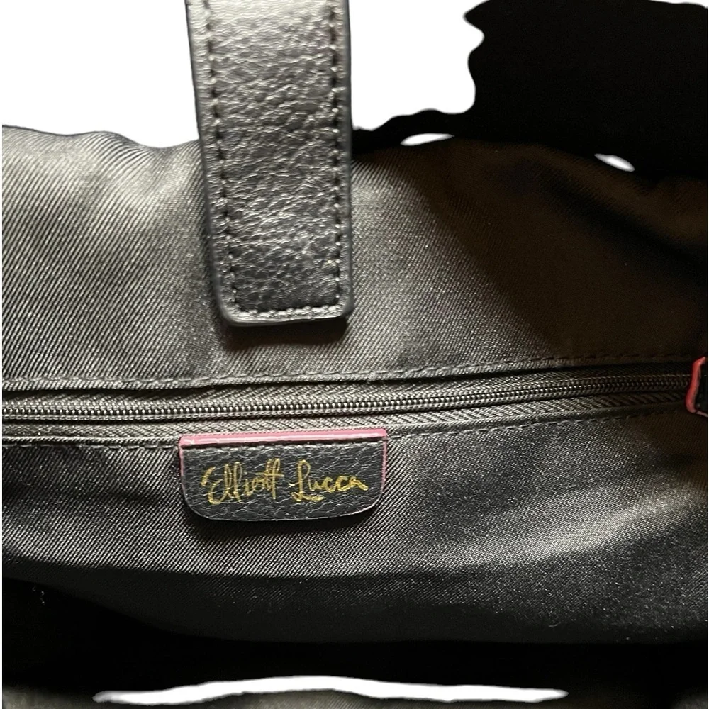 Elliott Lucca Black/White Tote Size Large